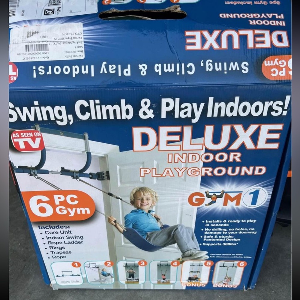 Deluxe indoor swing set